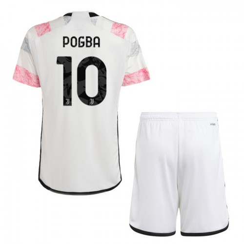 Dětský Fotbalový Dres Juventus Pogba 10 Venkovní Dresy 2023-24 Dětský Fotbalový Dres Juventus Pogba 10 Venkovní Dresy 2023-24